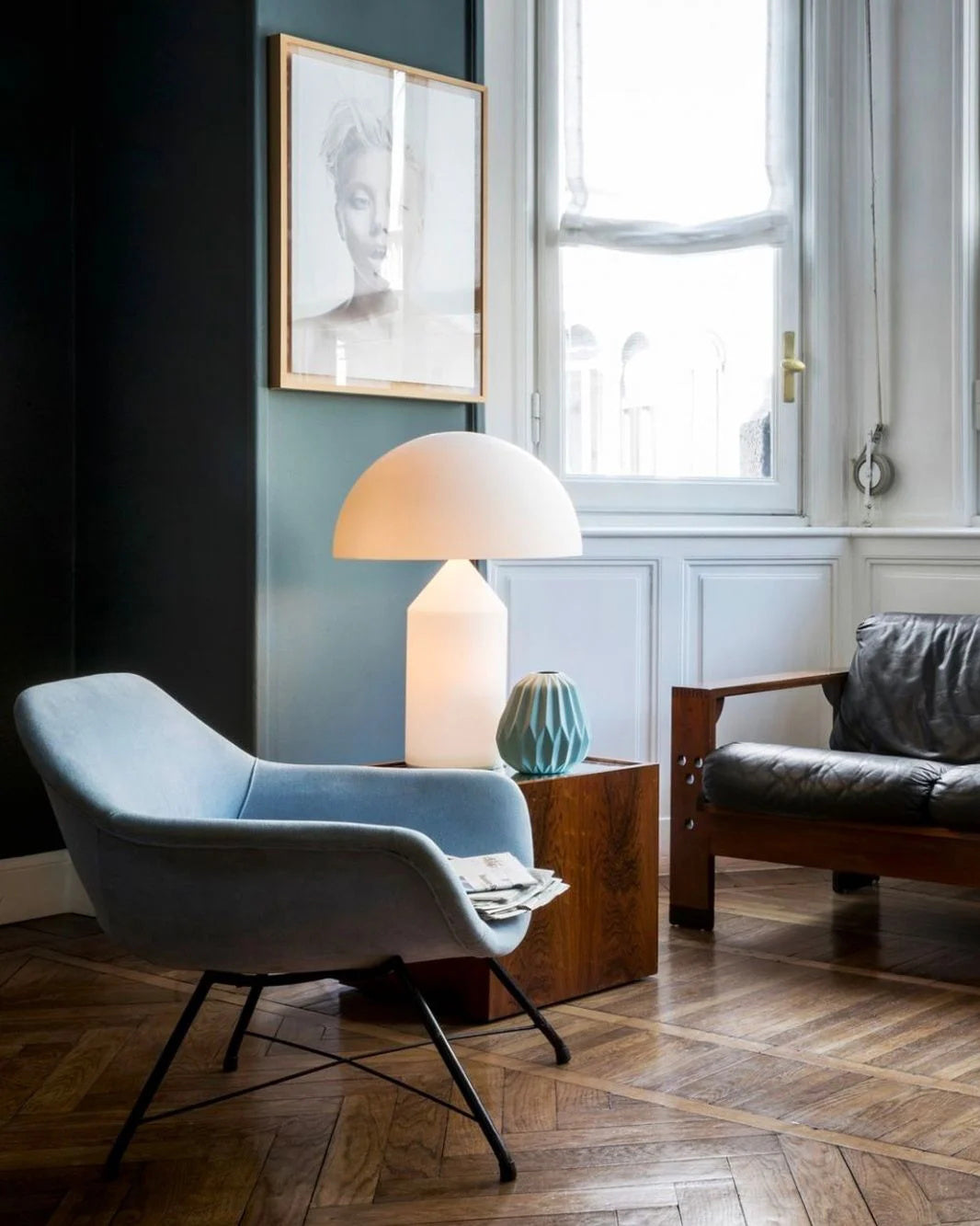 Atollo Glass Table Lamp | Iconic Mid-Century Blown Murano Glass Light