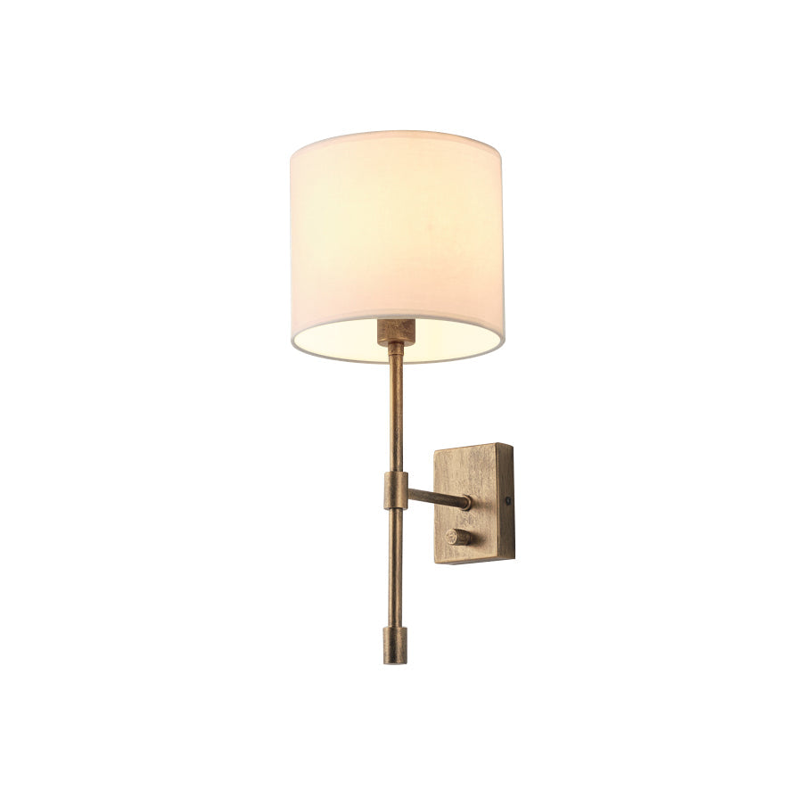 Atticus Wall Lamp | Modern Minimalist Iron & Linen Shade Sconce