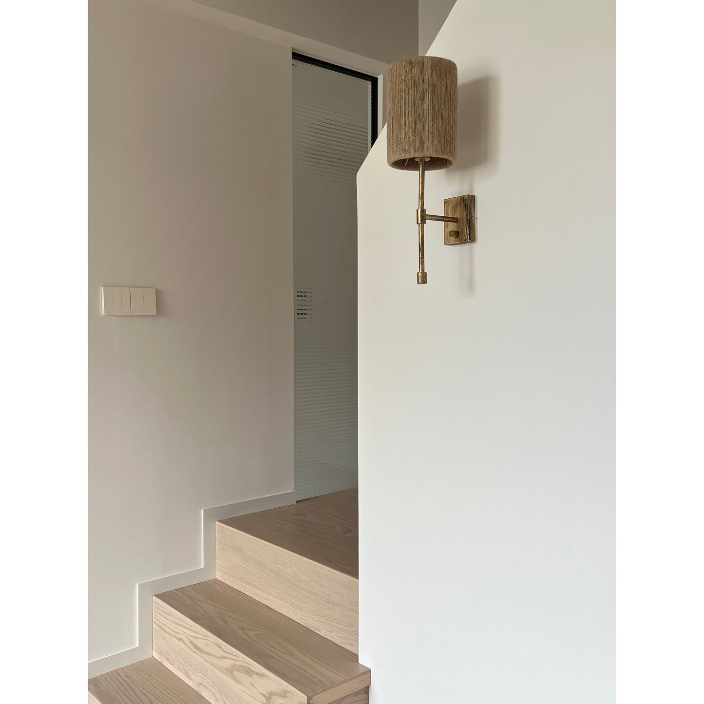 Atticus Wall Lamp | Modern Minimalist Iron & Linen Shade Sconce