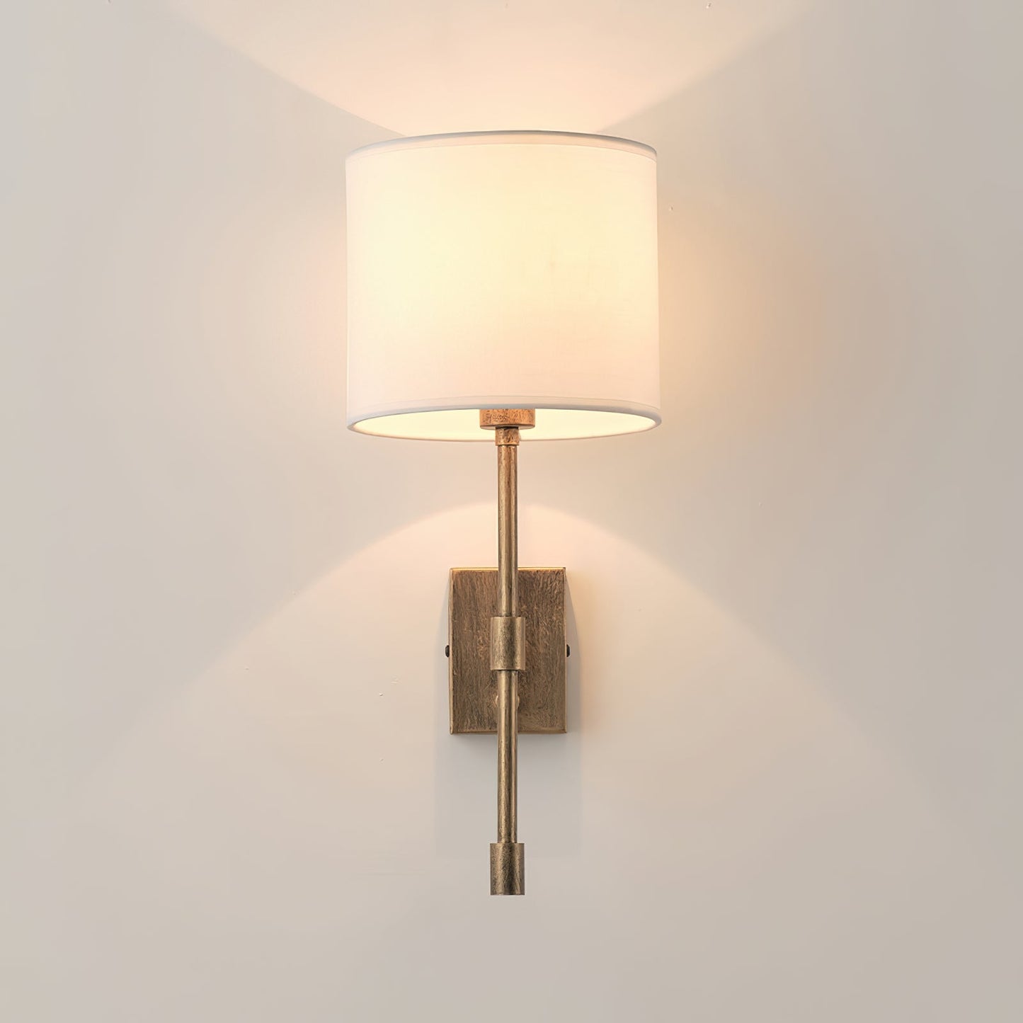 Atticus Wall Lamp | Modern Minimalist Iron & Linen Shade Sconce