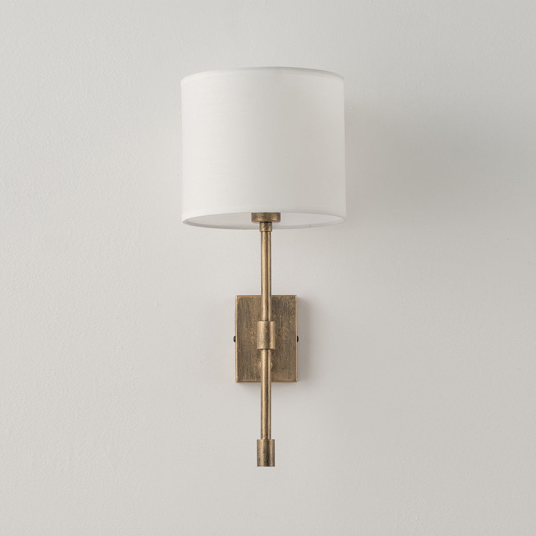 Atticus Wall Lamp | Modern Minimalist Iron & Linen Shade Sconce