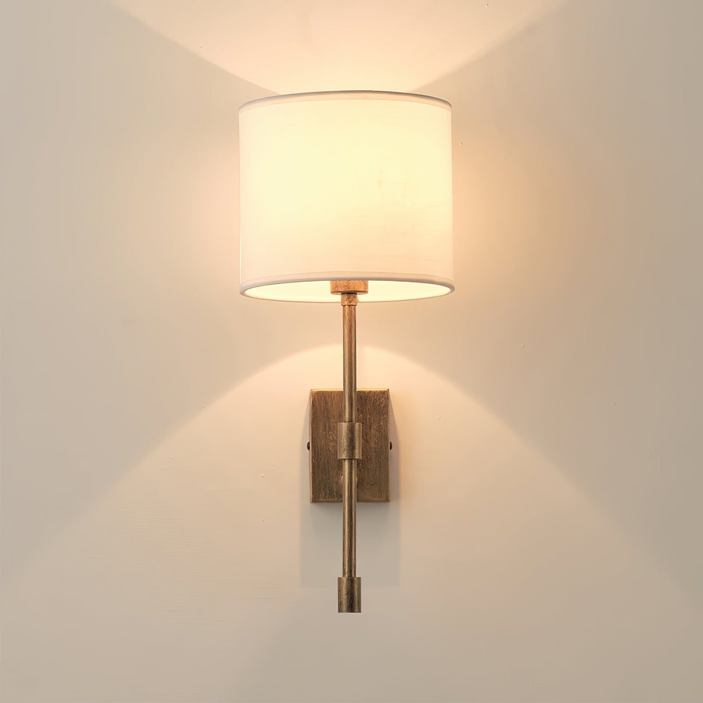 Atticus Wall Lamp | Modern Minimalist Iron & Linen Shade Sconce