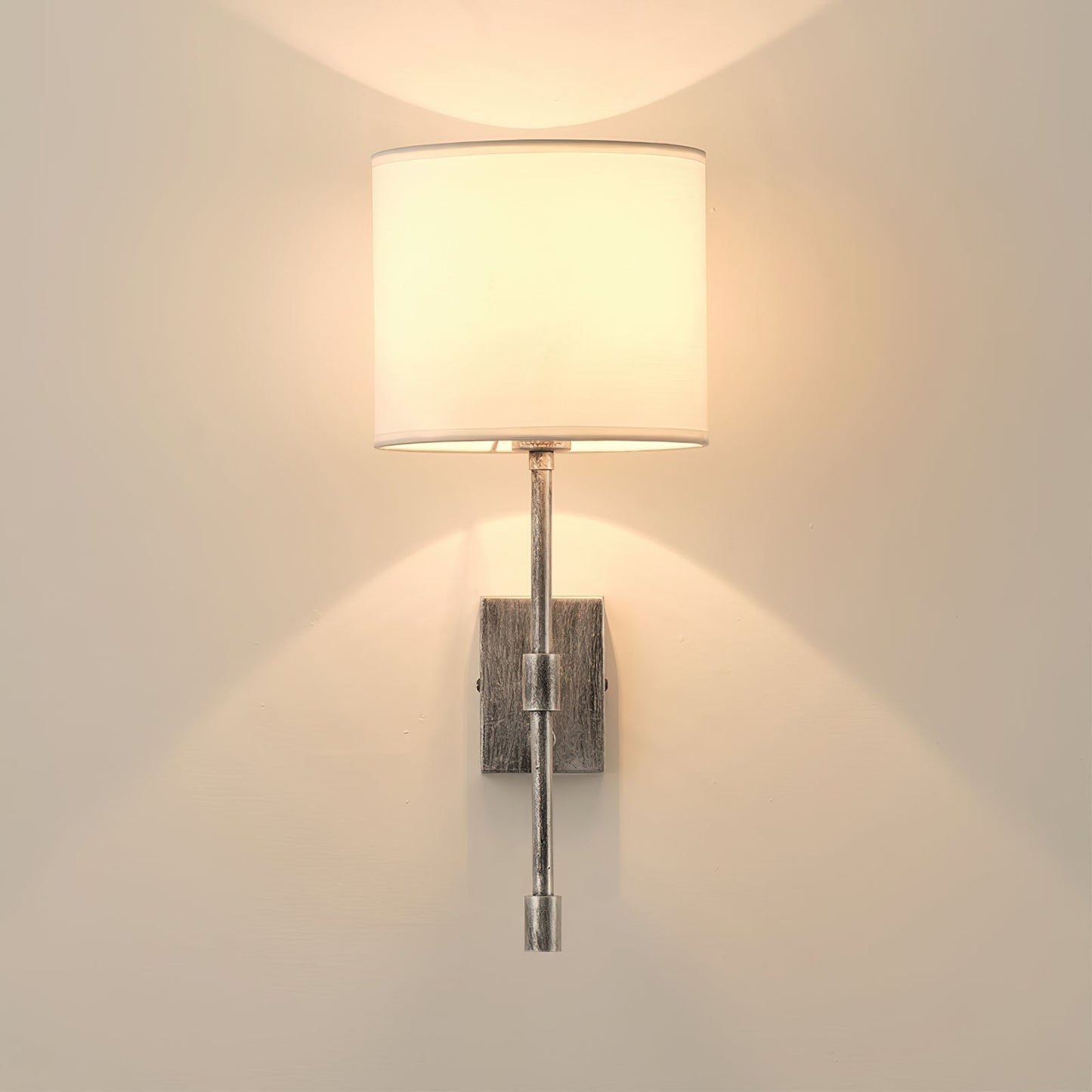 Atticus Wall Lamp | Modern Minimalist Iron & Linen Shade Sconce