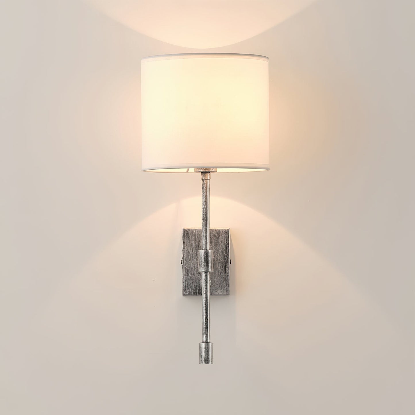 Atticus Wall Lamp | Modern Minimalist Iron & Linen Shade Sconce