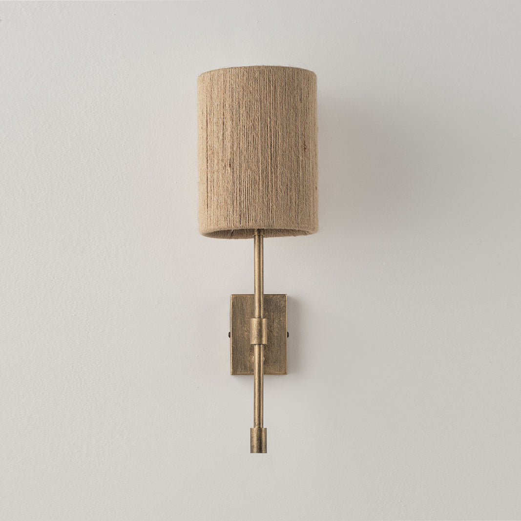 Atticus Wall Lamp | Modern Minimalist Iron & Linen Shade Sconce