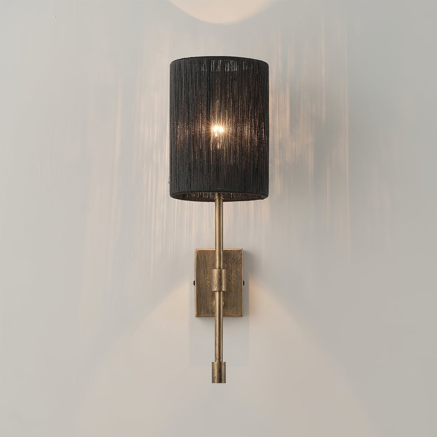 Atticus Wall Lamp | Modern Minimalist Iron & Linen Shade Sconce