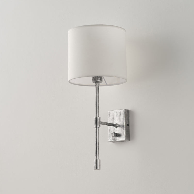 Atticus Wall Lamp | Modern Minimalist Iron & Linen Shade Sconce