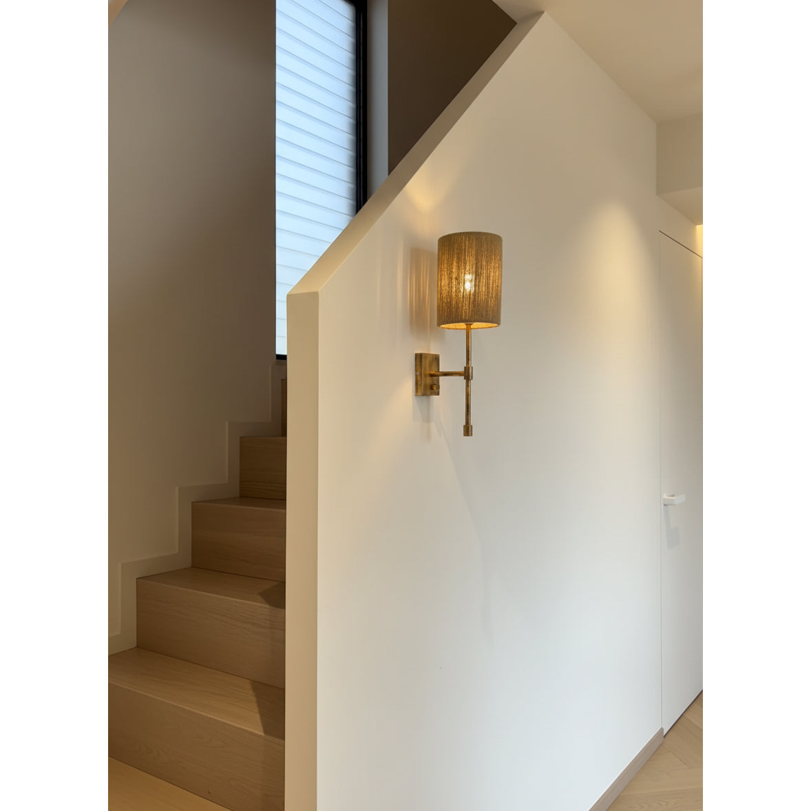 Atticus Wall Lamp | Modern Minimalist Iron & Linen Shade Sconce