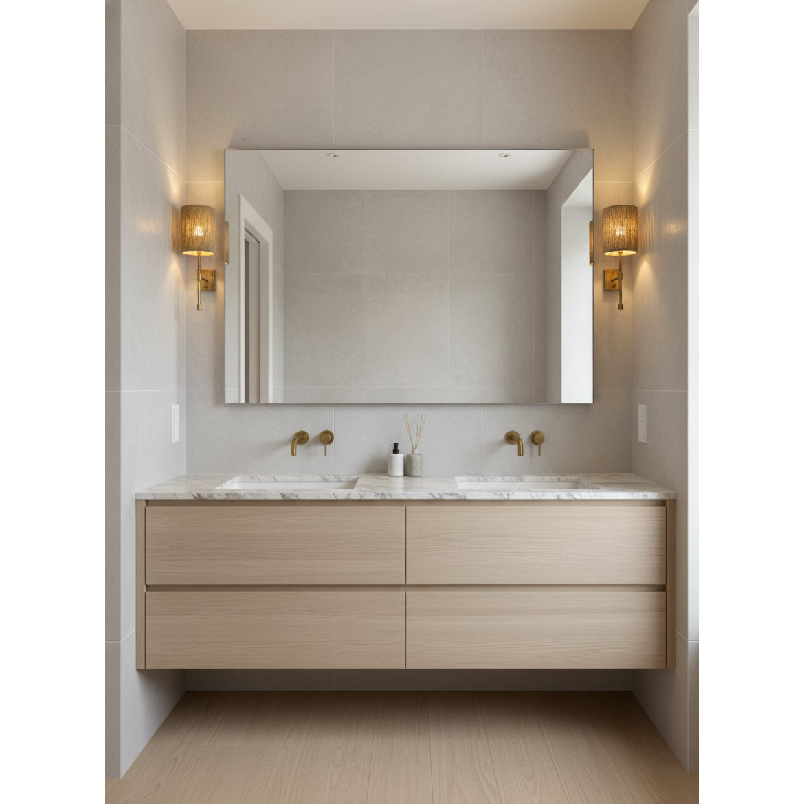 Atticus Wall Lamp | Modern Minimalist Iron & Linen Shade Sconce