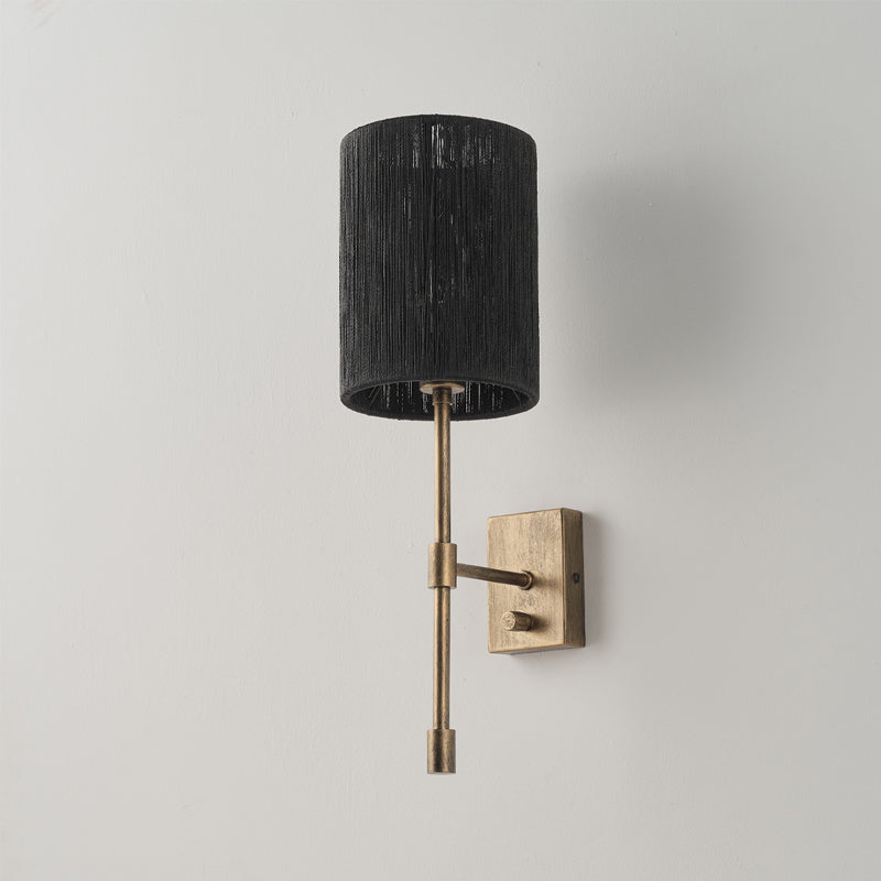Atticus Wall Lamp | Modern Minimalist Iron & Linen Shade Sconce