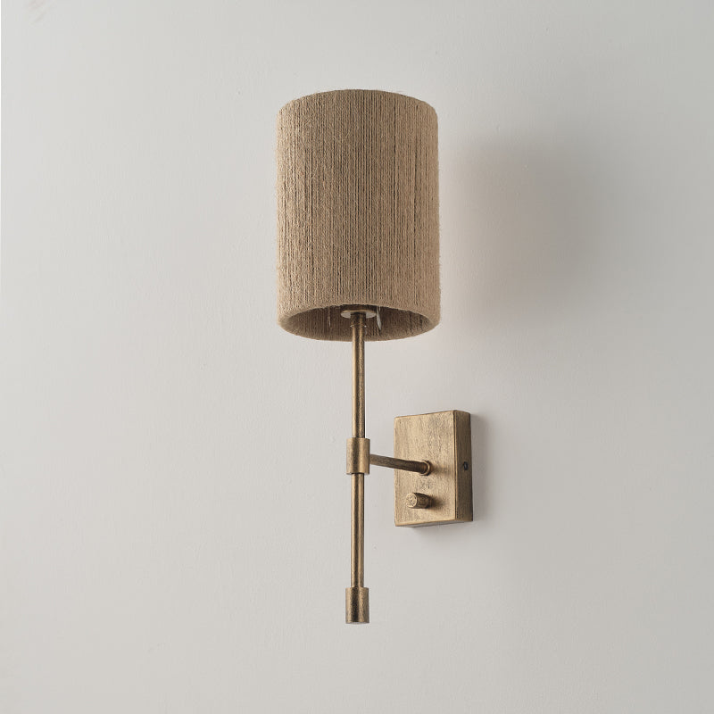 Atticus Wall Lamp | Modern Minimalist Iron & Linen Shade Sconce