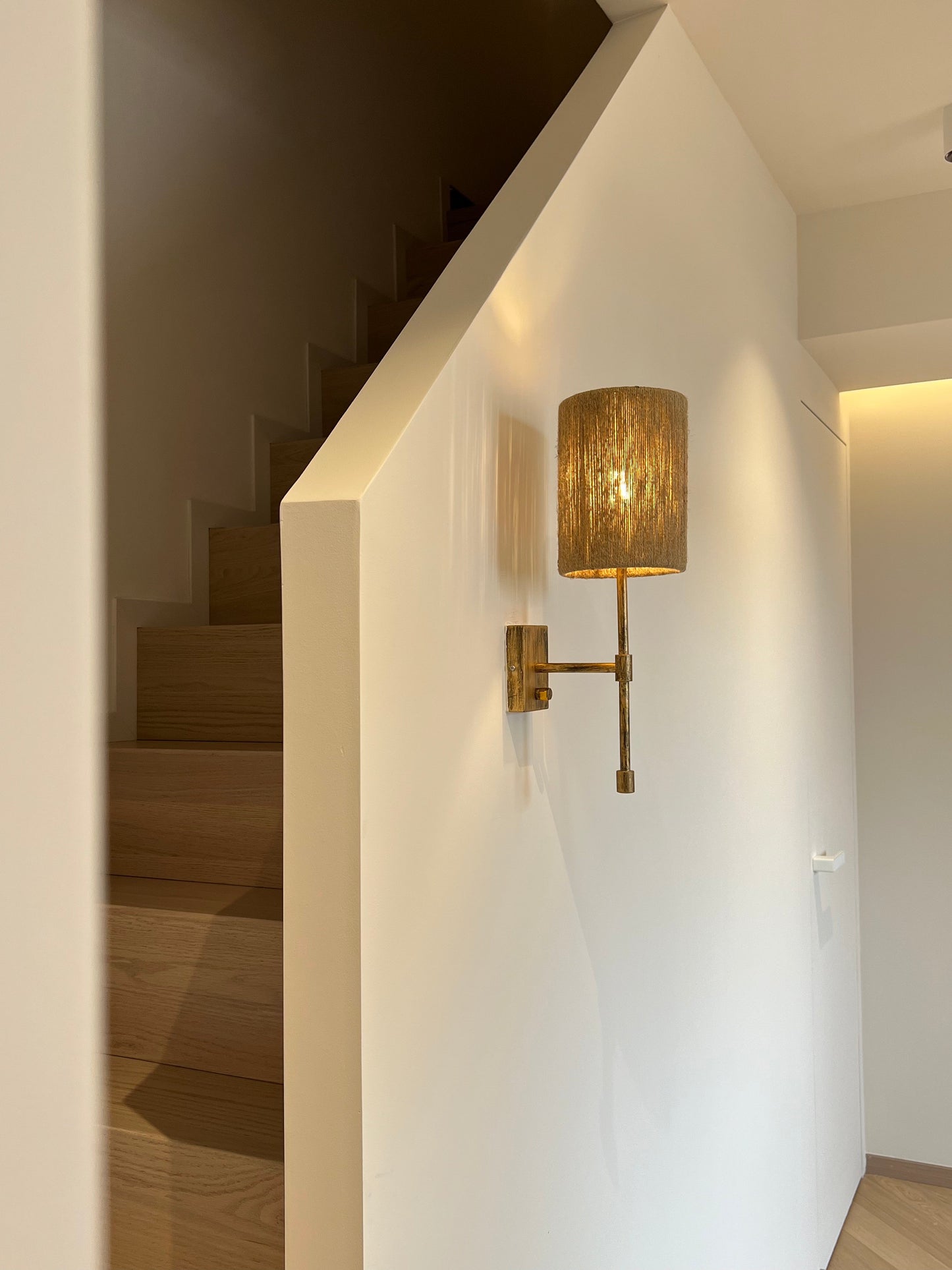 Atticus Wall Lamp | Modern Minimalist Iron & Linen Shade Sconce