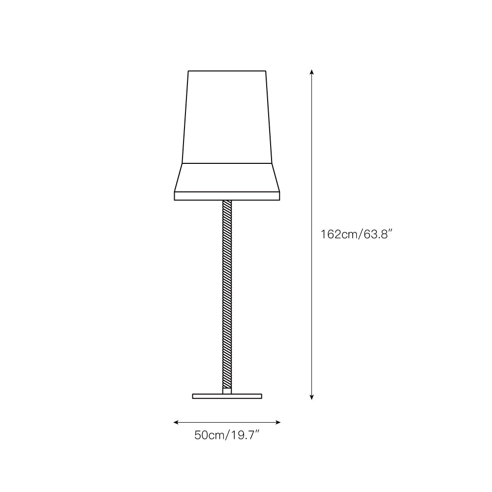 Audrey Contardi Floor Lamp | Luxury Hat-Inspired Silk & Fabric Standing Light