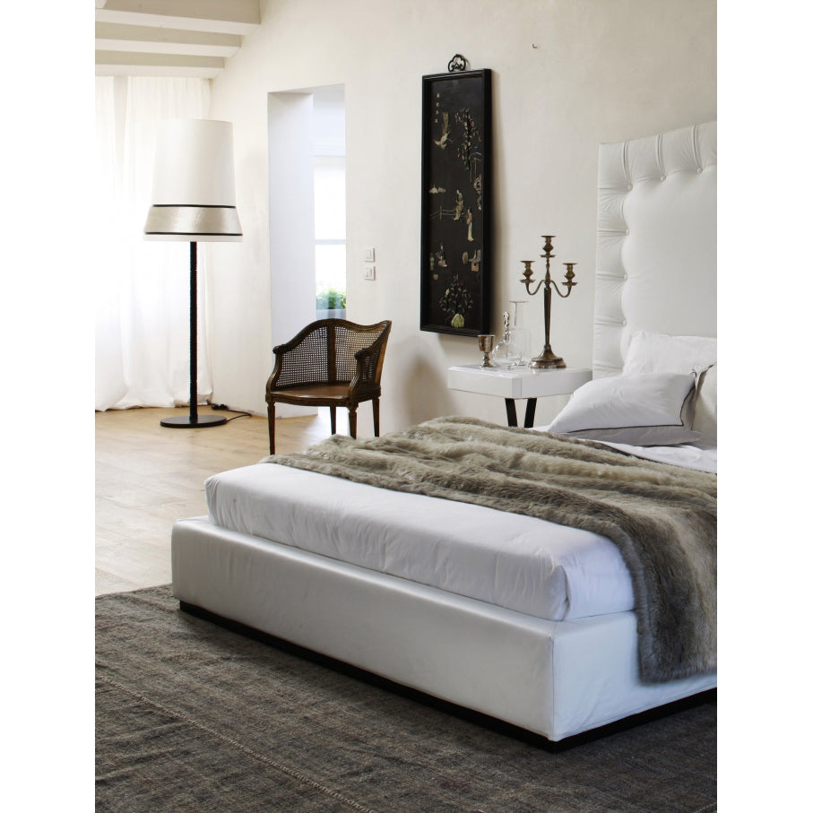 Audrey Contardi Floor Lamp | Luxury Hat-Inspired Silk & Fabric Standing Light