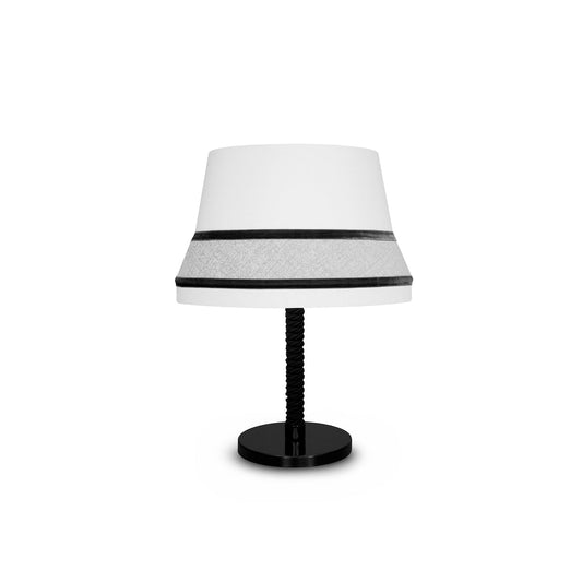 Audrey Contardi Table Lamp | Luxury Hat-Inspired Silk & Velvet Designer Light