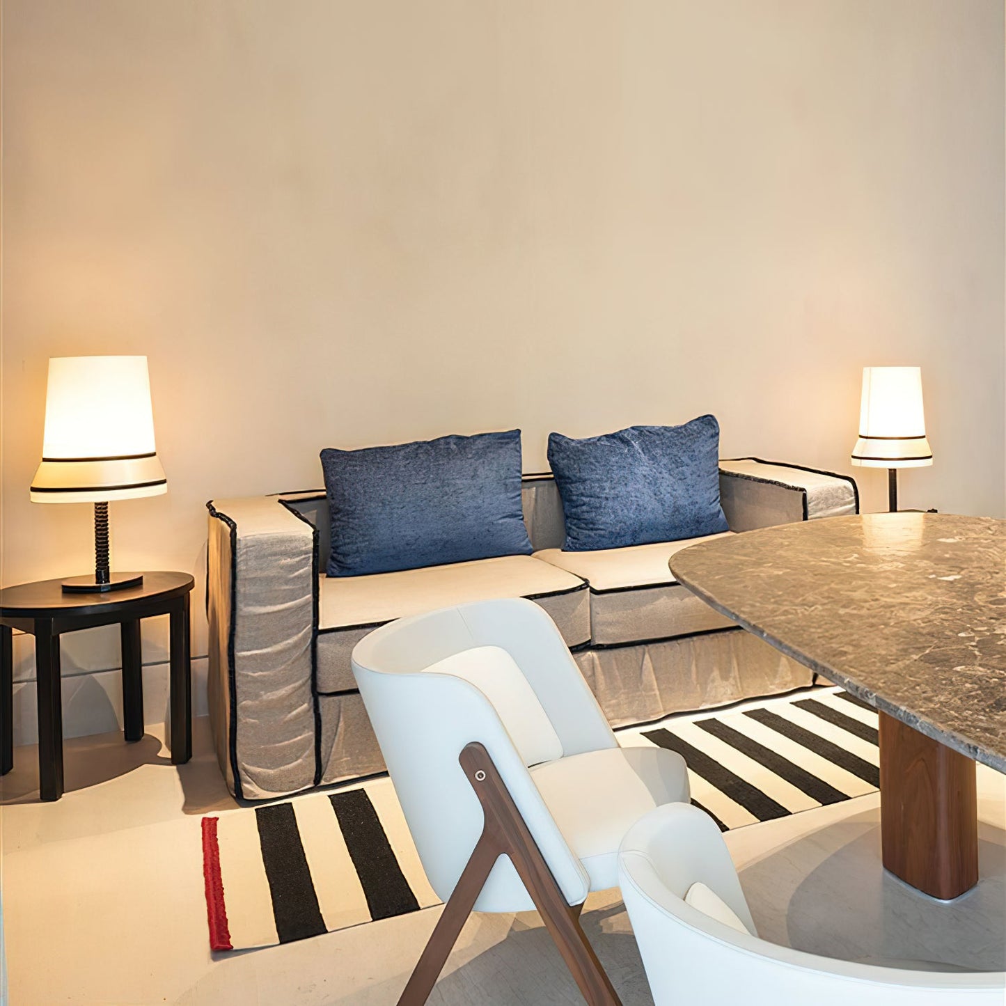 Audrey Contardi Table Lamp | Luxury Hat-Inspired Silk & Velvet Designer Light