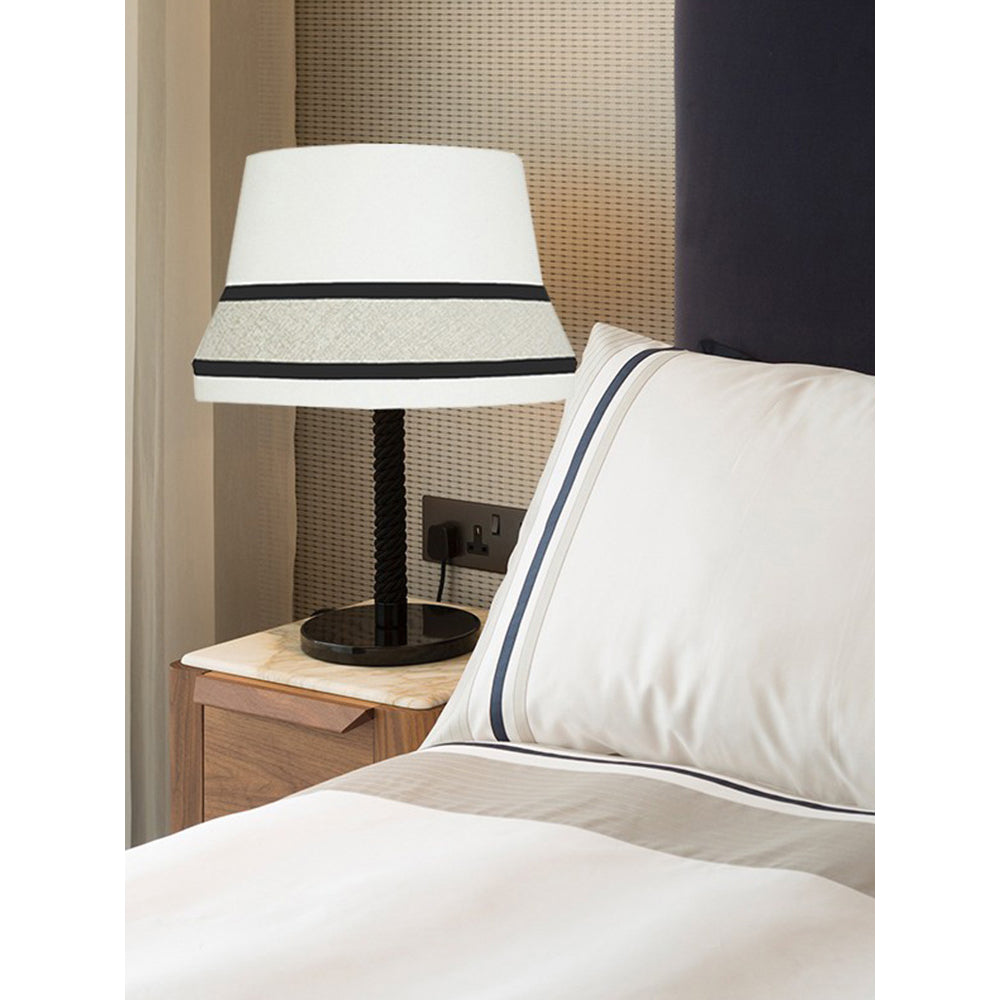 Audrey Contardi Table Lamp | Luxury Hat-Inspired Silk & Velvet Designer Light