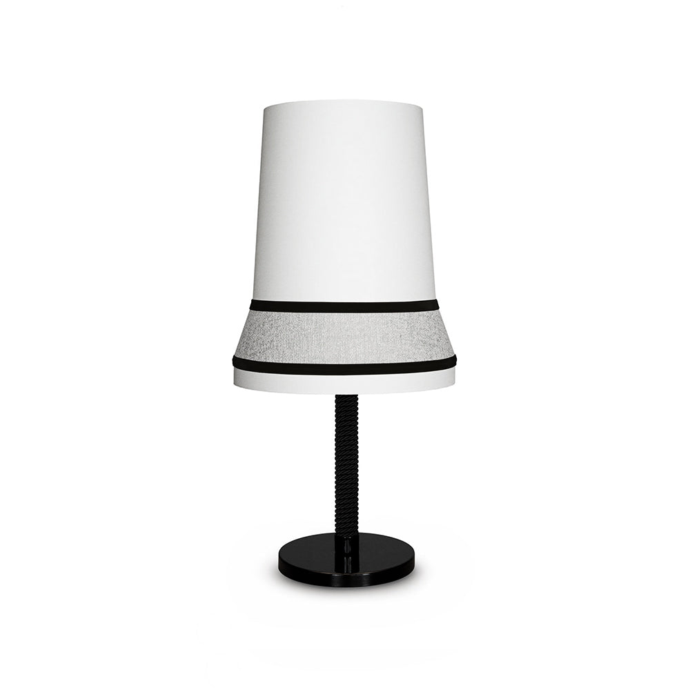 Audrey Contardi Table Lamp | Luxury Hat-Inspired Silk & Velvet Designer Light