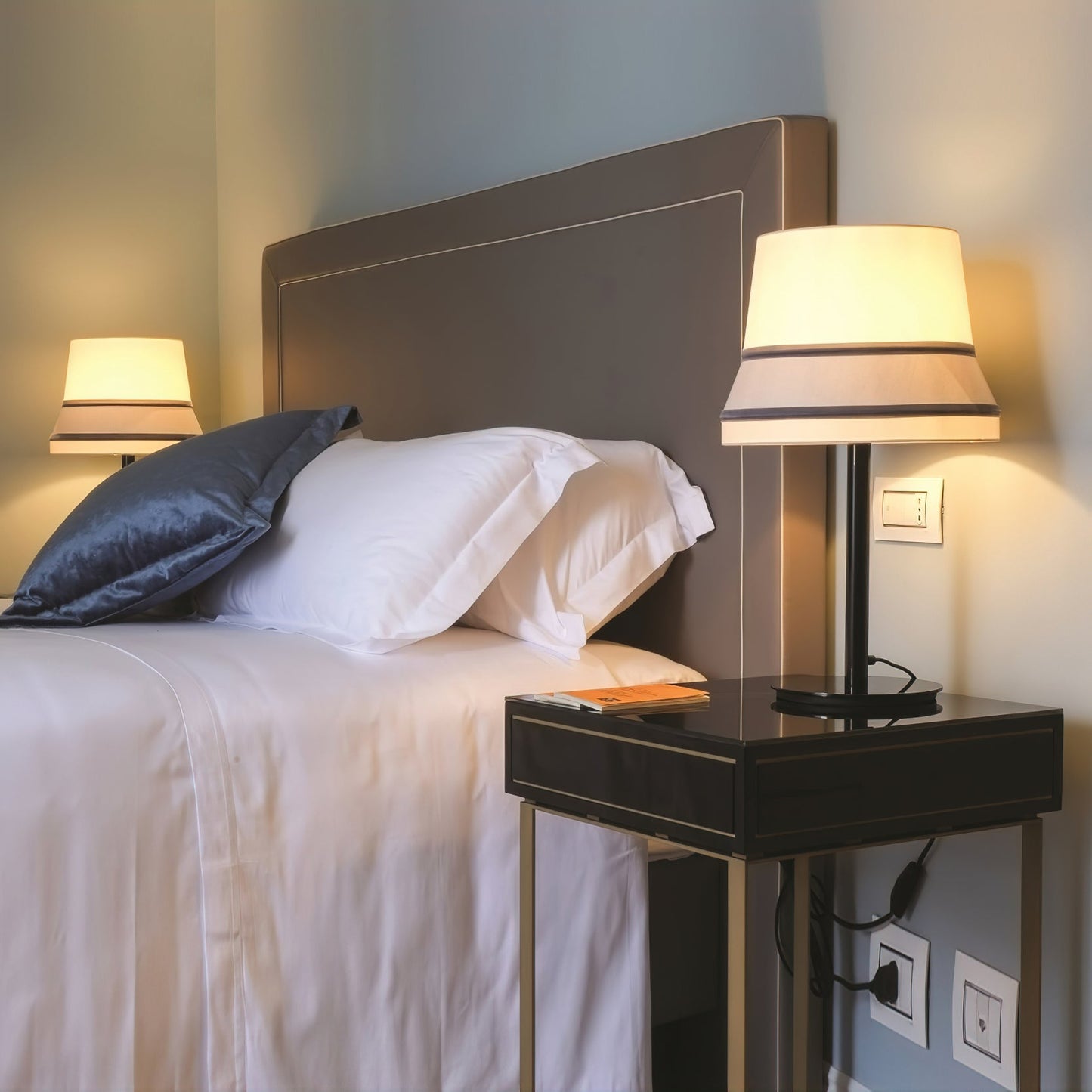 Audrey Contardi Table Lamp | Luxury Hat-Inspired Silk & Velvet Designer Light