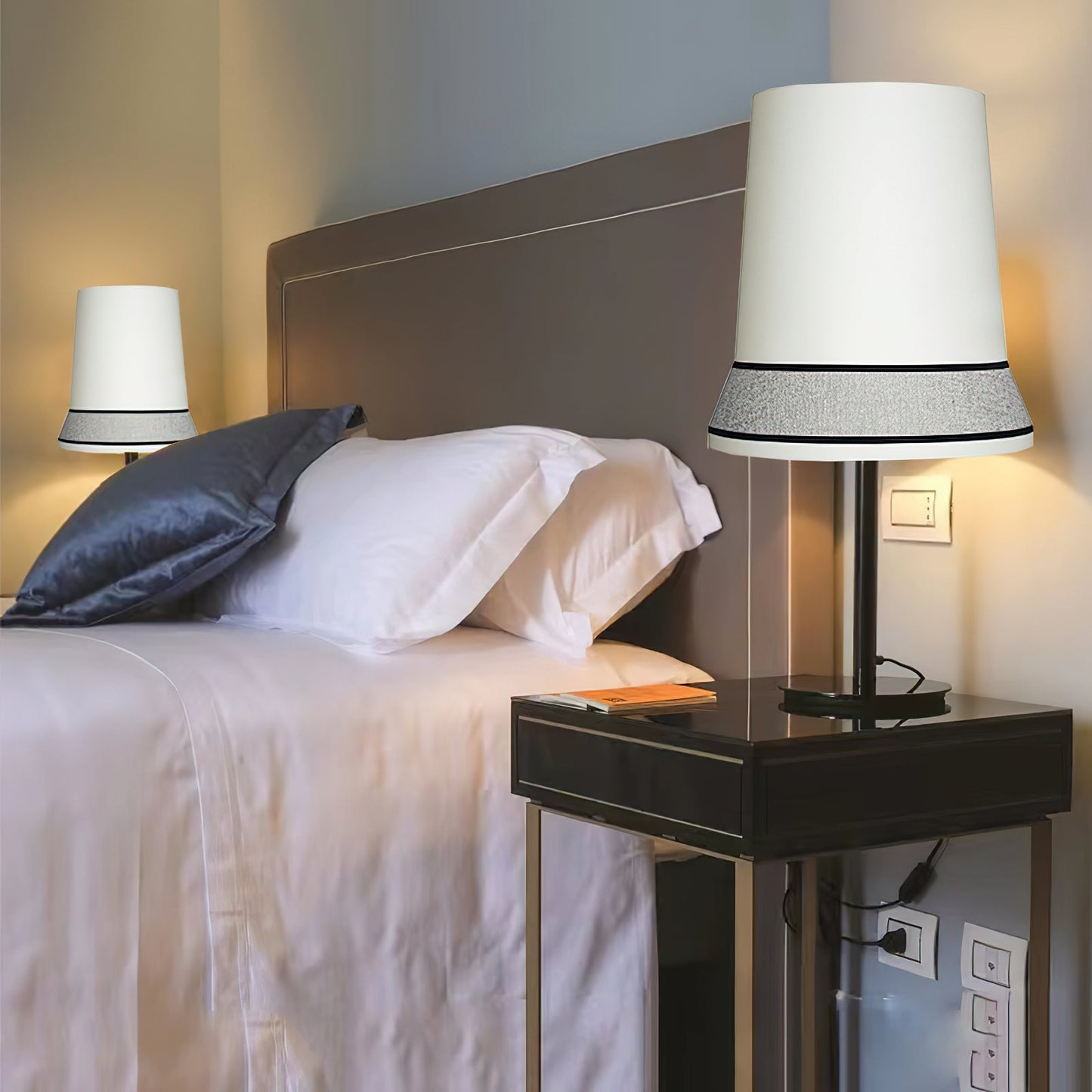 Audrey Contardi Table Lamp | Luxury Hat-Inspired Silk & Velvet Designer Light