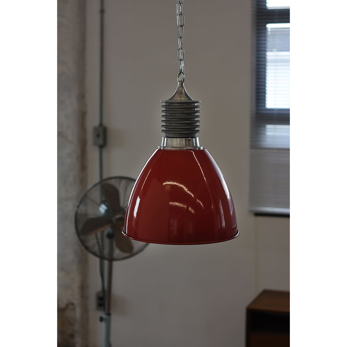 Augustin Pendant Lamp | 1950s Vintage Industrial Aluminum Dome Light