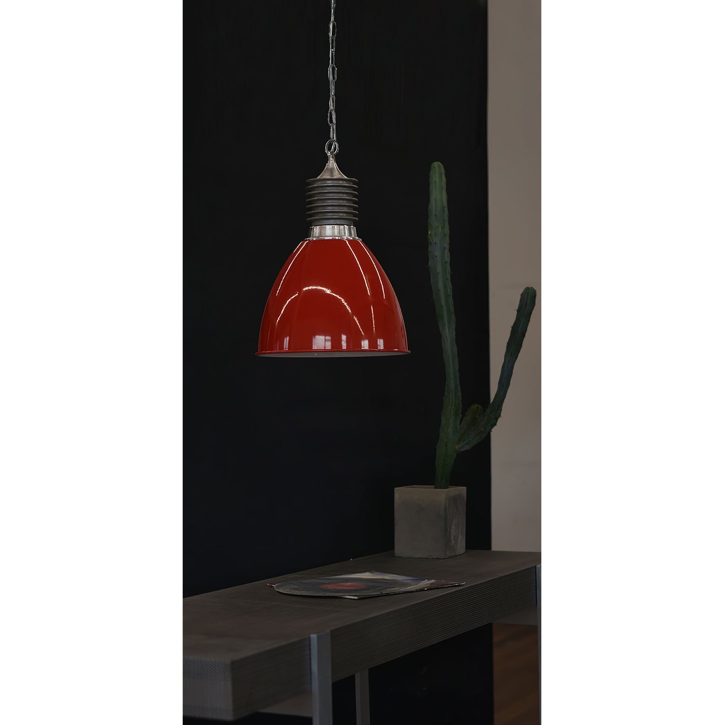 Augustin Pendant Lamp | 1950s Vintage Industrial Aluminum Dome Light