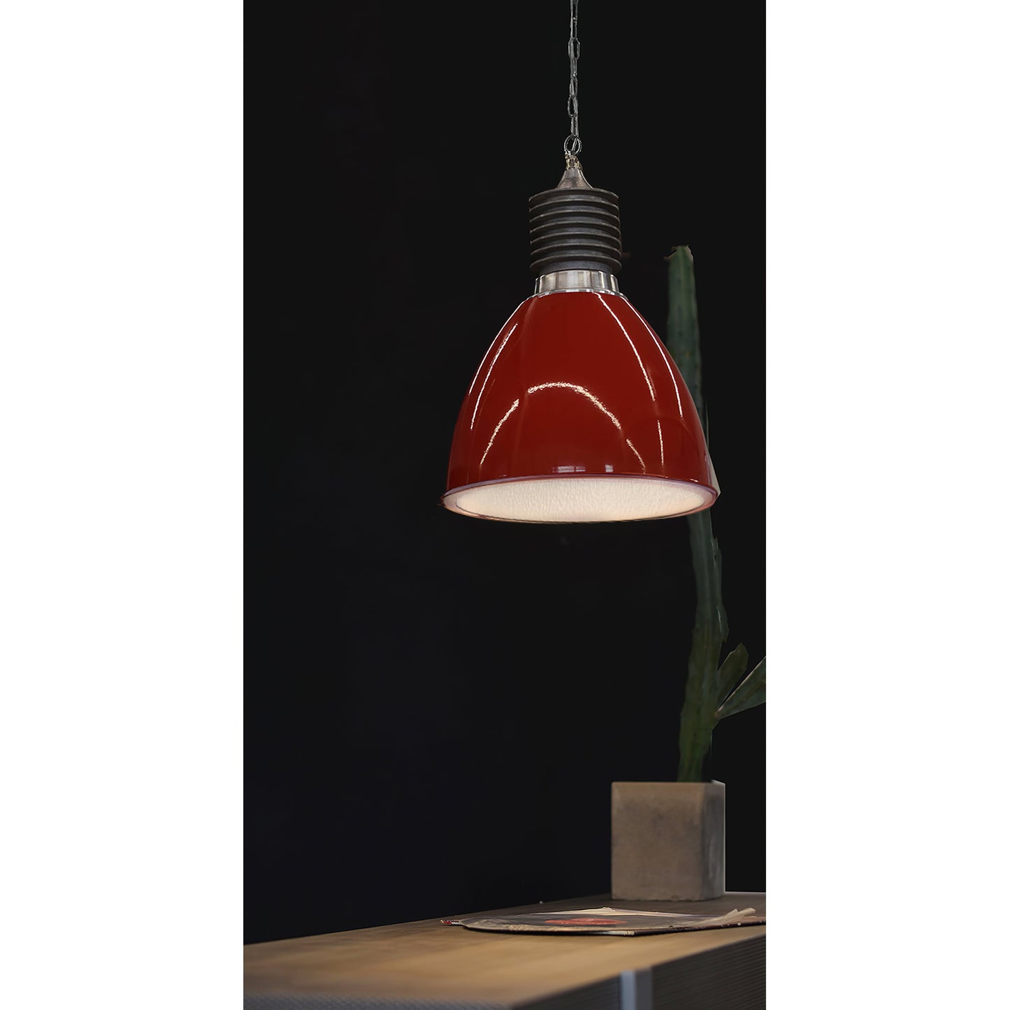 Augustin Pendant Lamp | 1950s Vintage Industrial Aluminum Dome Light