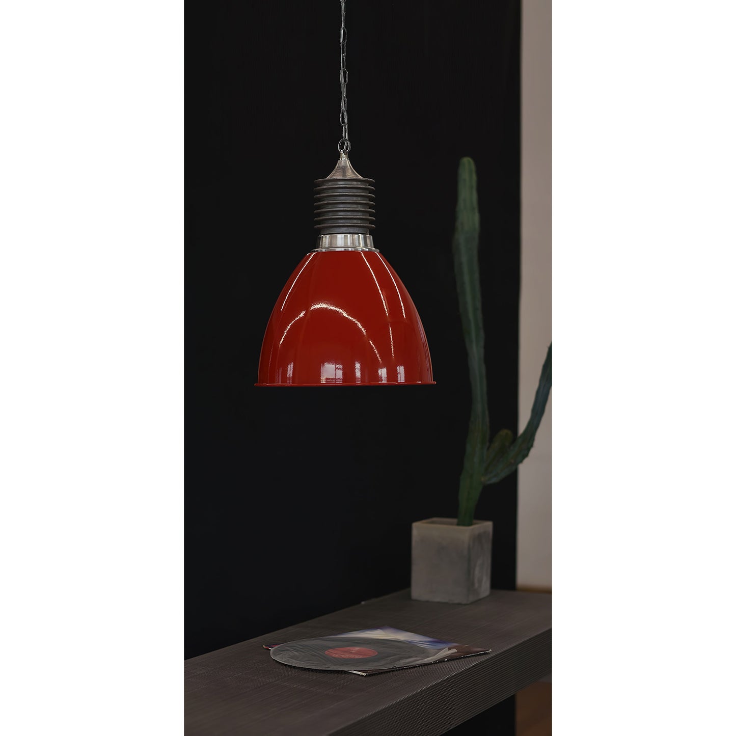 Augustin Pendant Lamp | 1950s Vintage Industrial Aluminum Dome Light