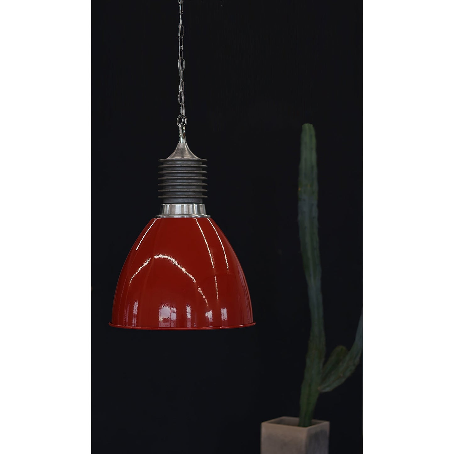 Augustin Pendant Lamp | 1950s Vintage Industrial Aluminum Dome Light