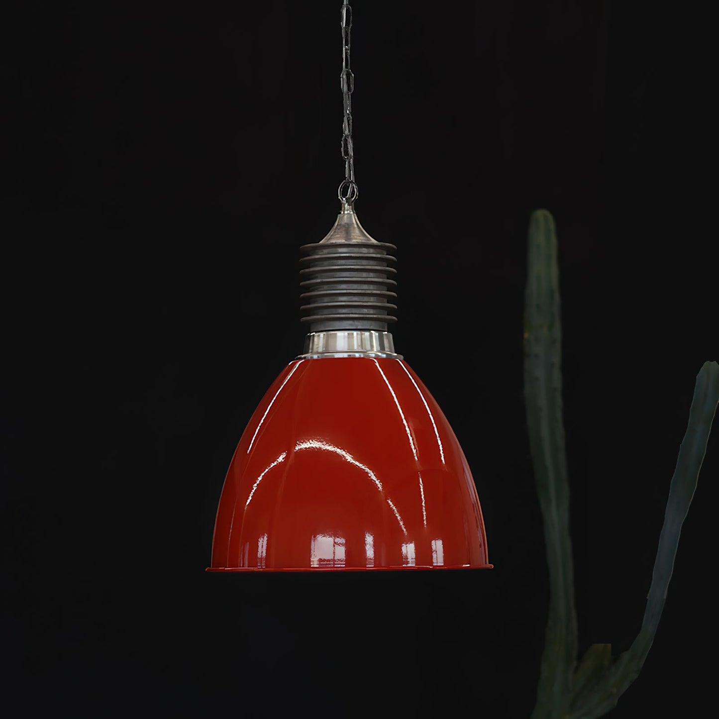 Augustin Pendant Lamp | 1950s Vintage Industrial Aluminum Dome Light
