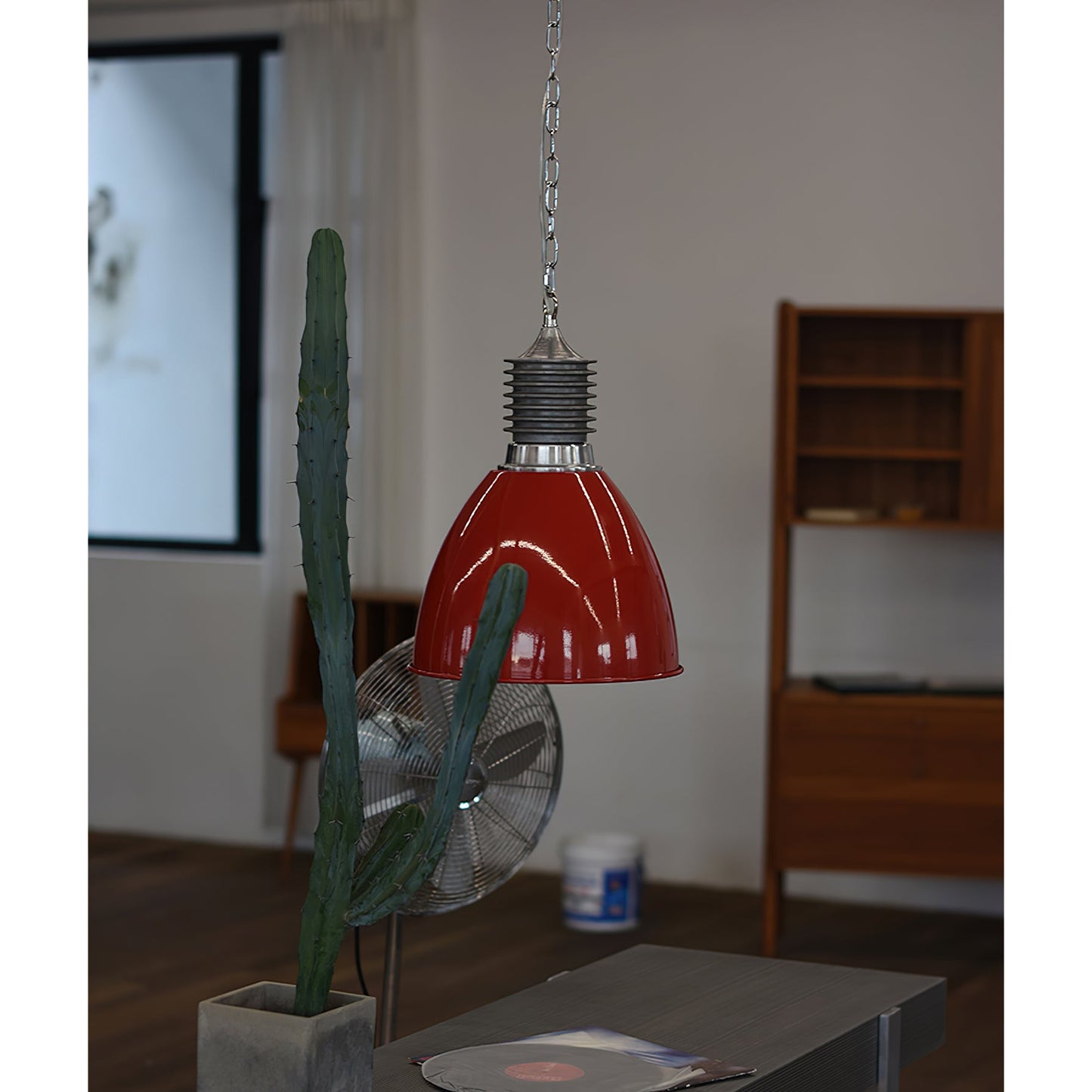 Augustin Pendant Lamp | 1950s Vintage Industrial Aluminum Dome Light