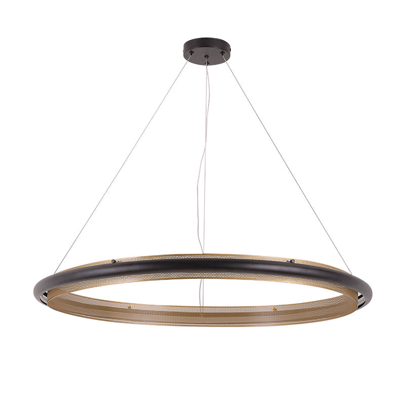 Aura Acrylic LED Chandelier | Modern Minimalist Circle Ring Pendant Light