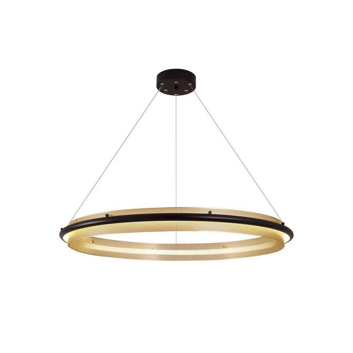 Aura Acrylic LED Chandelier | Modern Minimalist Circle Ring Pendant Light