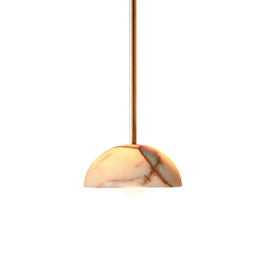 Aurelia Pendant Lamp | Luxury Jade & Brass 32-Inch Elongated Pendant