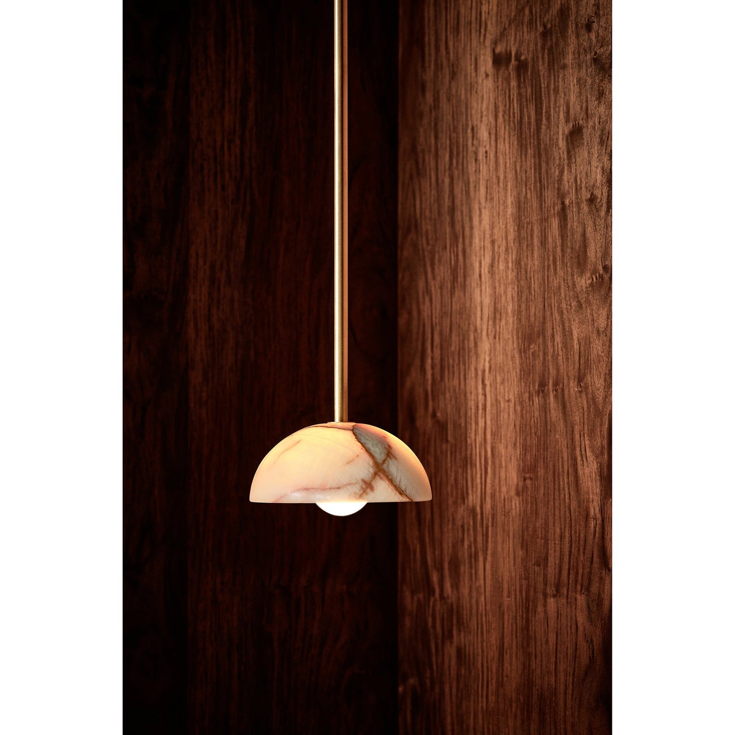 Aurelia Pendant Lamp | Luxury Jade & Brass 32-Inch Elongated Pendant