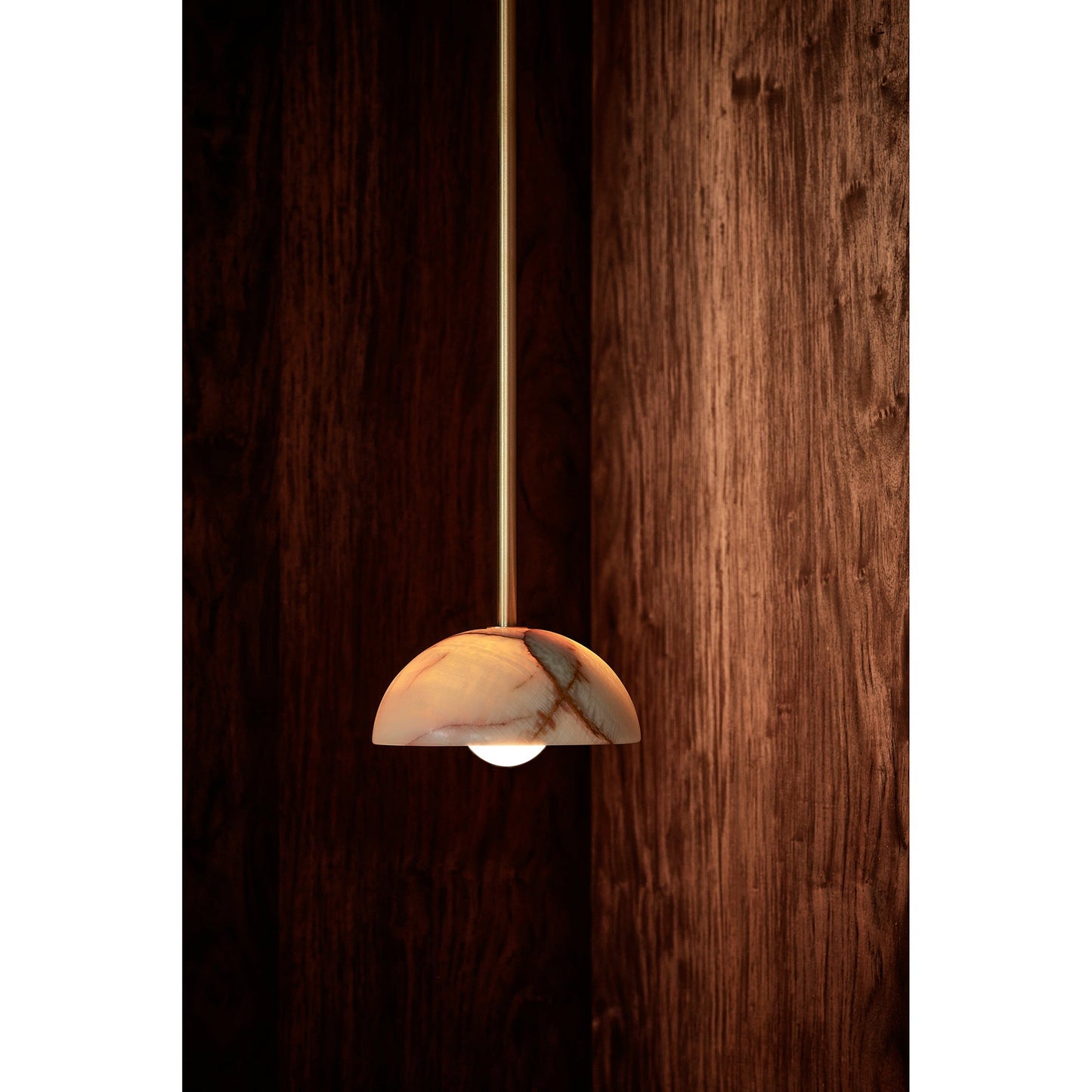 Aurelia Pendant Lamp | Luxury Jade & Brass 32-Inch Elongated Pendant