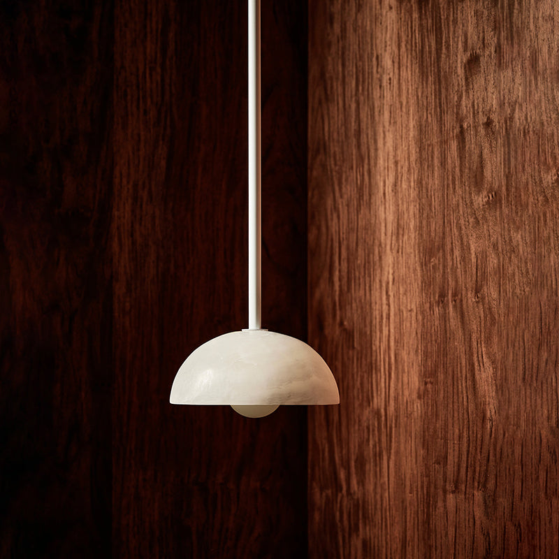 Aurelia Pendant Lamp | Luxury Jade & Brass 32-Inch Elongated Pendant