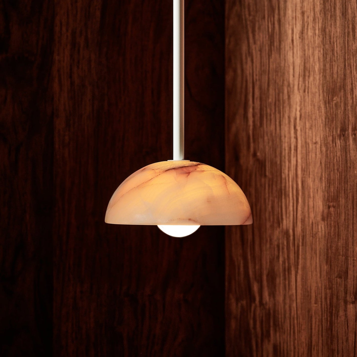 Aurelia Pendant Lamp | Luxury Jade & Brass 32-Inch Elongated Pendant