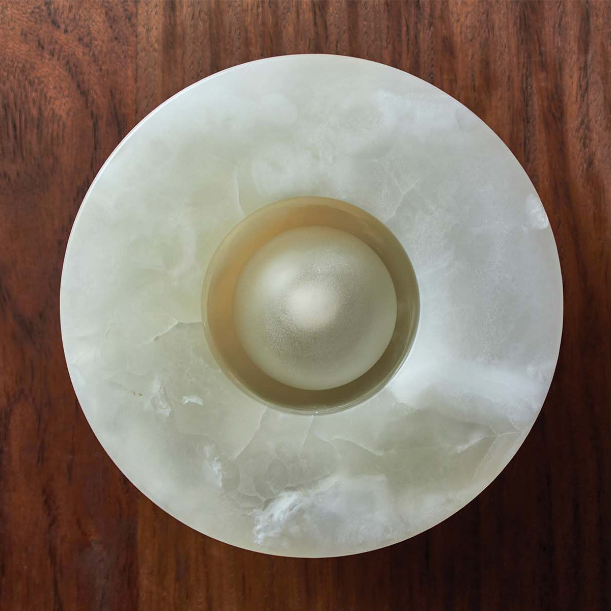 Aurelia Surface Sconce | Minimalist Moon Jellyfish Jade Wall & Ceiling Lamp