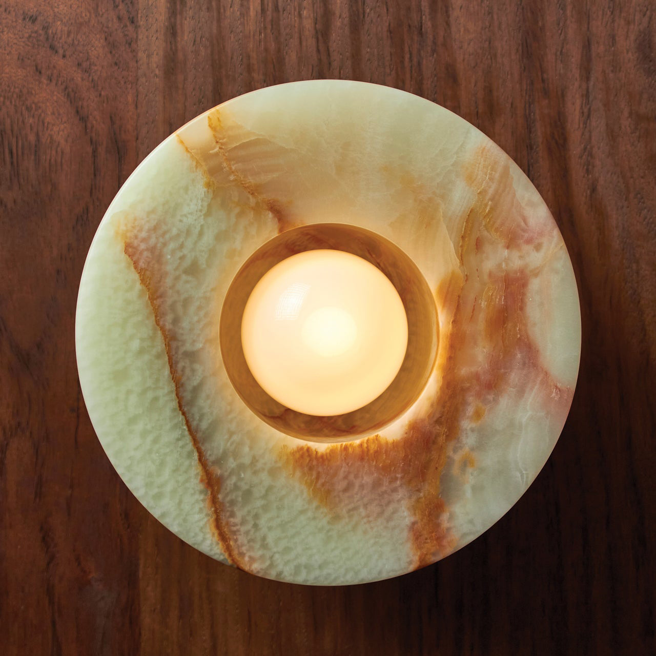 Aurelia Surface Sconce | Minimalist Moon Jellyfish Jade Wall & Ceiling Lamp