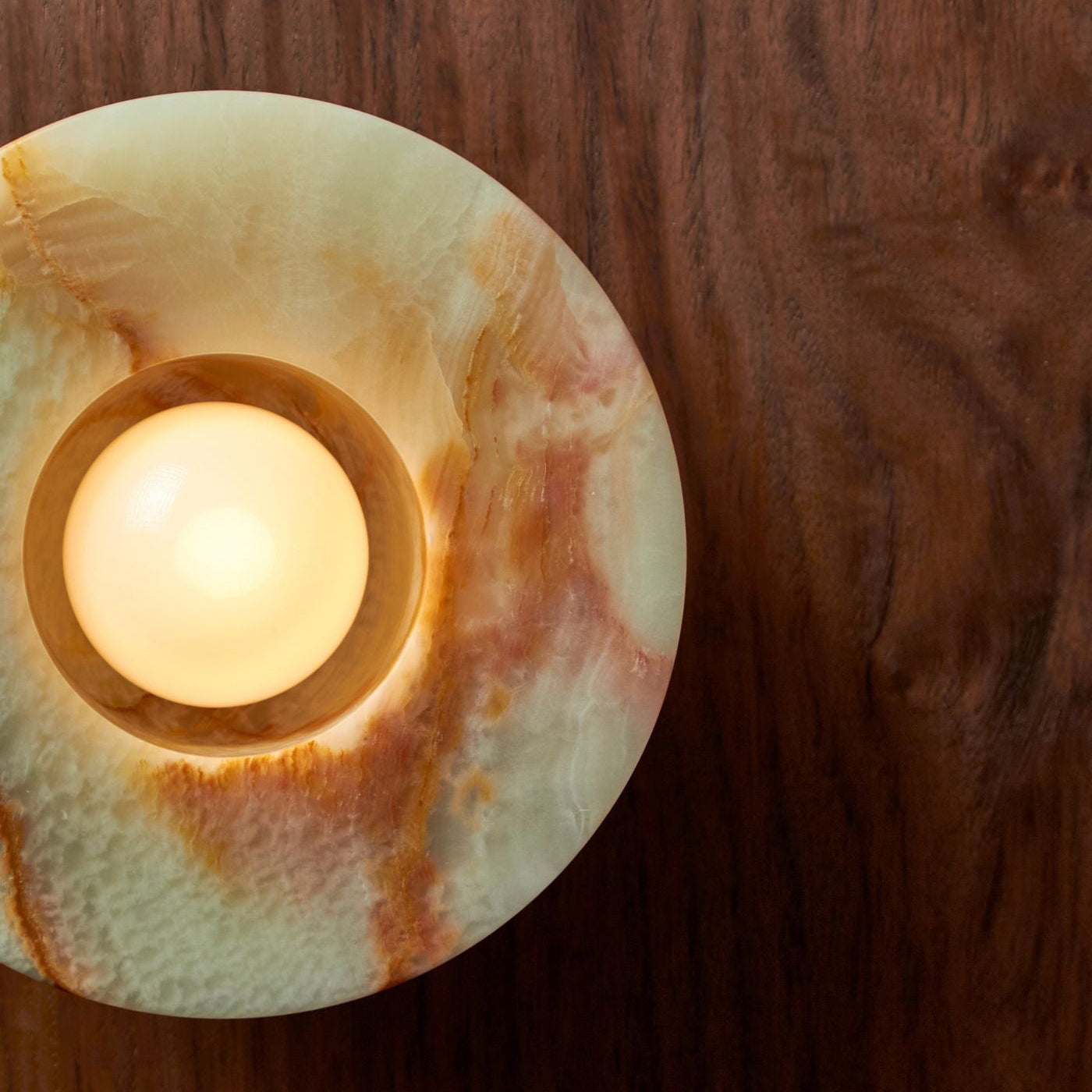 Aurelia Surface Sconce | Minimalist Moon Jellyfish Jade Wall & Ceiling Lamp