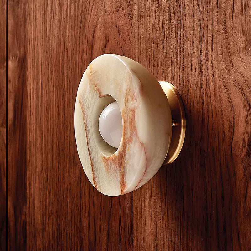 Aurelia Surface Sconce | Minimalist Moon Jellyfish Jade Wall & Ceiling Lamp