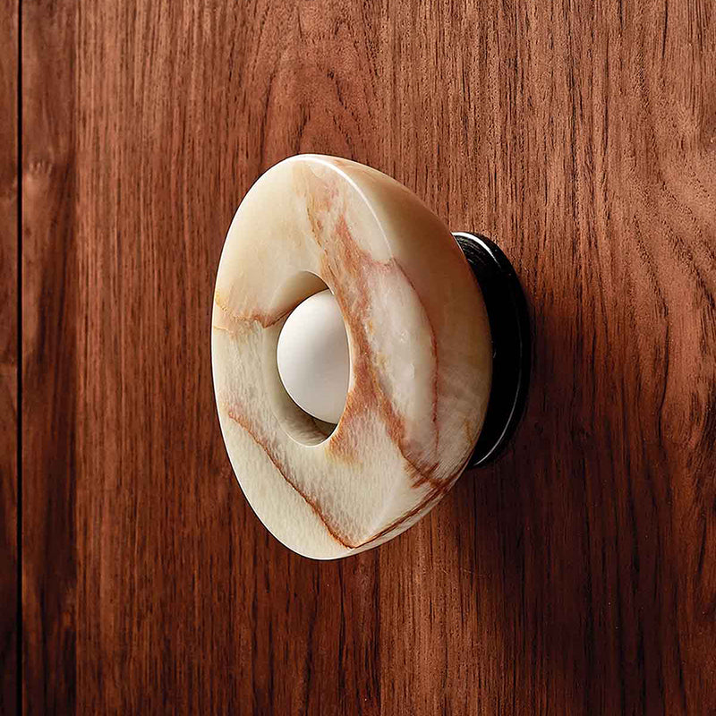 Aurelia Surface Sconce | Minimalist Moon Jellyfish Jade Wall & Ceiling Lamp