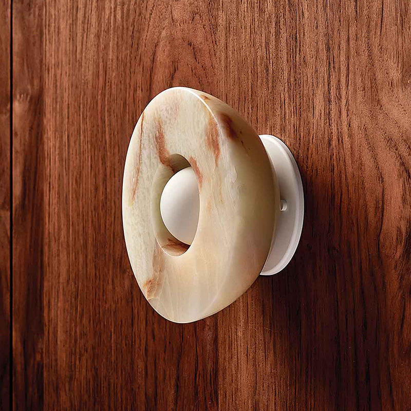Aurelia Surface Sconce | Minimalist Moon Jellyfish Jade Wall & Ceiling Lamp