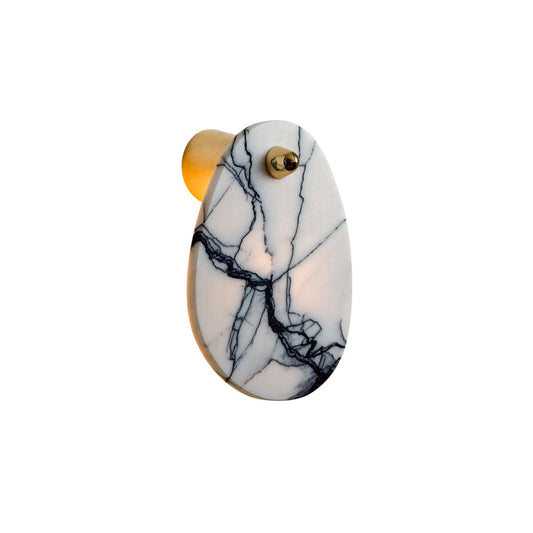 Aurora Marble Wall Lamp | Luxury Bulgari Purple & Jade Stone Sconce