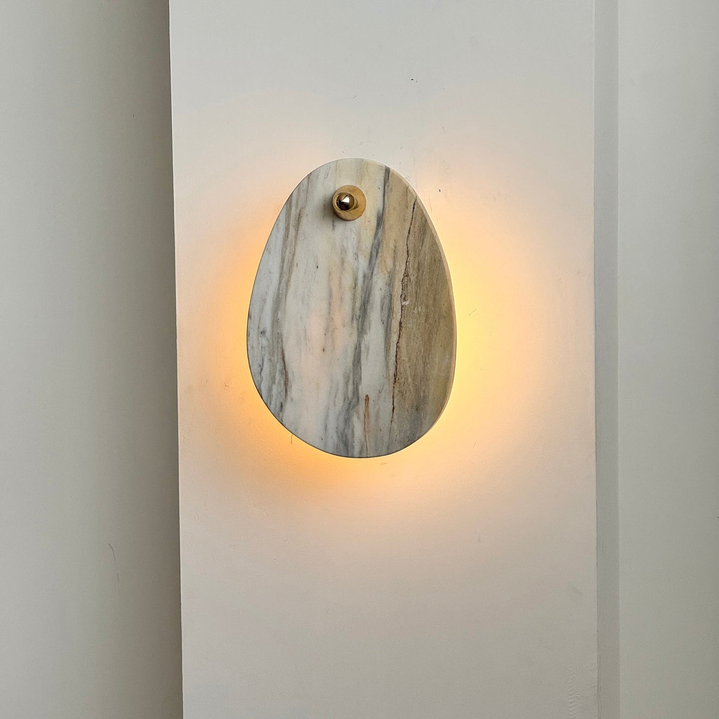 Aurora Marble Wall Lamp | Luxury Bulgari Purple & Jade Stone Sconce