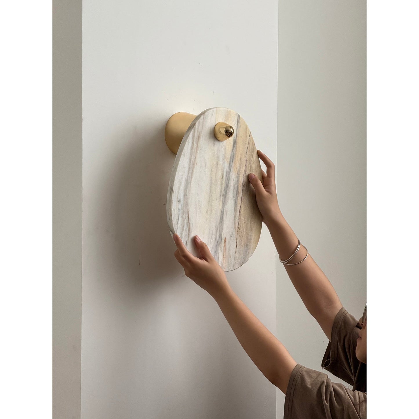 Aurora Marble Wall Lamp | Luxury Bulgari Purple & Jade Stone Sconce