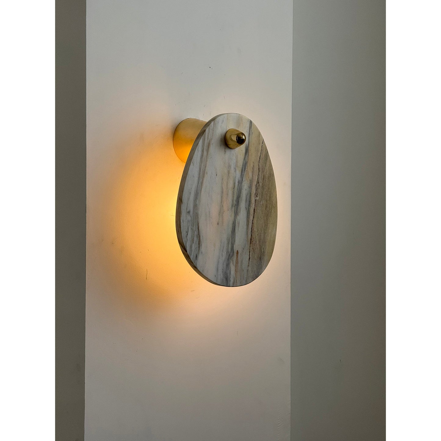 Aurora Marble Wall Lamp | Luxury Bulgari Purple & Jade Stone Sconce