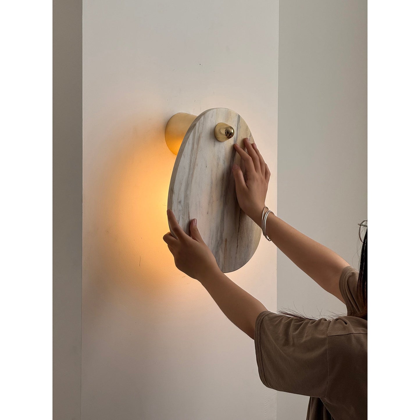 Aurora Marble Wall Lamp | Luxury Bulgari Purple & Jade Stone Sconce
