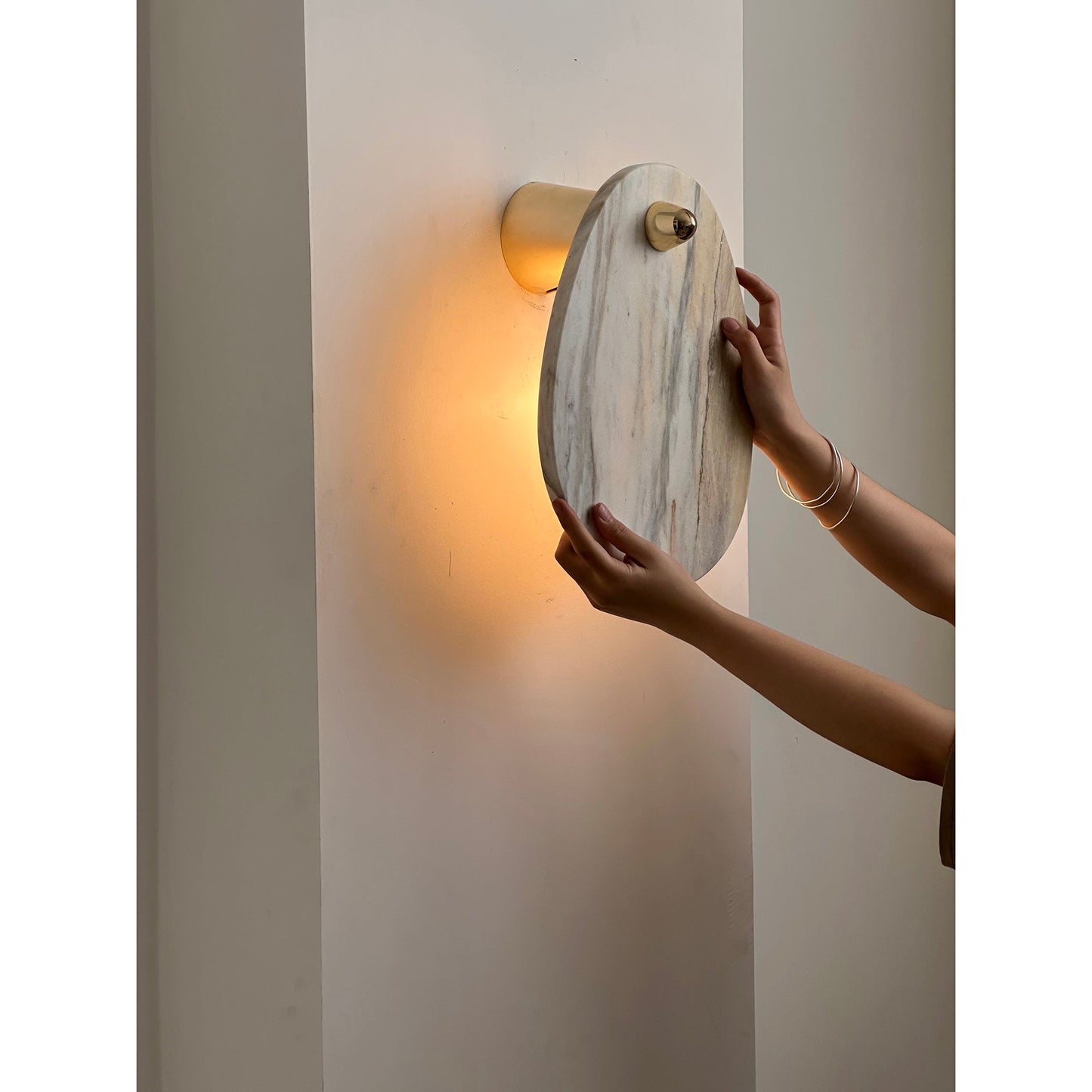 Aurora Marble Wall Lamp | Luxury Bulgari Purple & Jade Stone Sconce